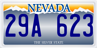 NV license plate 29A623