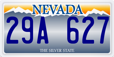 NV license plate 29A627
