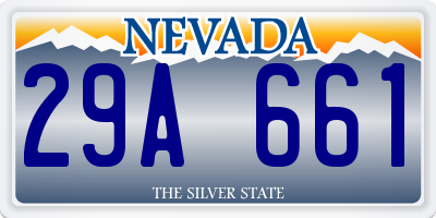 NV license plate 29A661