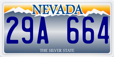 NV license plate 29A664