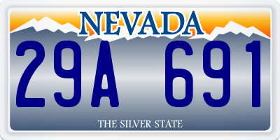 NV license plate 29A691