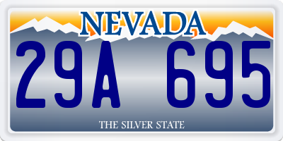 NV license plate 29A695