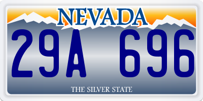 NV license plate 29A696