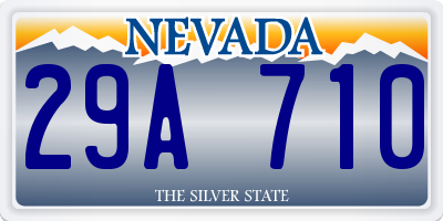 NV license plate 29A710