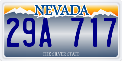 NV license plate 29A717