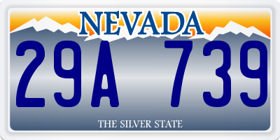 NV license plate 29A739