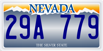 NV license plate 29A779