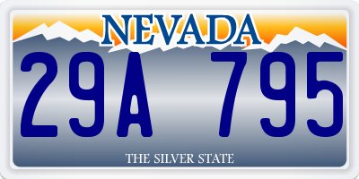 NV license plate 29A795
