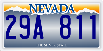 NV license plate 29A811