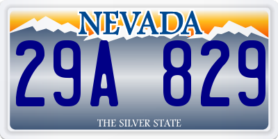 NV license plate 29A829