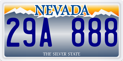 NV license plate 29A888