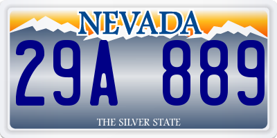 NV license plate 29A889