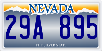 NV license plate 29A895