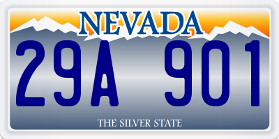 NV license plate 29A901