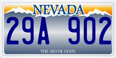 NV license plate 29A902