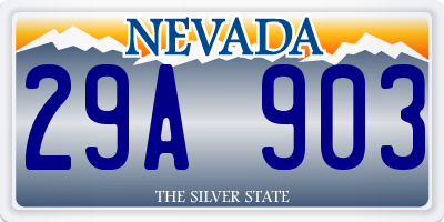 NV license plate 29A903