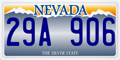 NV license plate 29A906