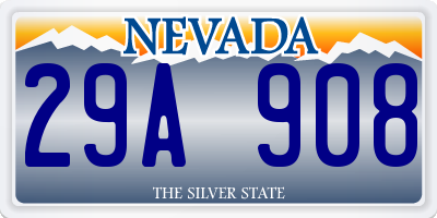 NV license plate 29A908