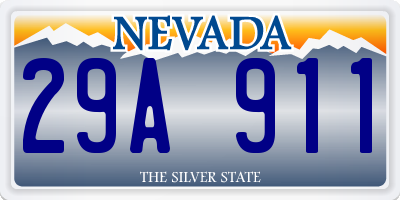 NV license plate 29A911