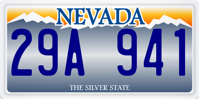 NV license plate 29A941
