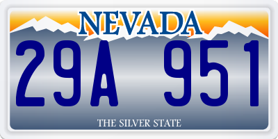 NV license plate 29A951