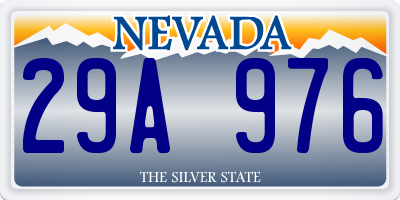 NV license plate 29A976
