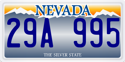 NV license plate 29A995