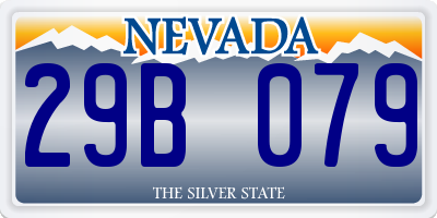 NV license plate 29B079