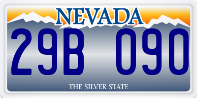 NV license plate 29B090