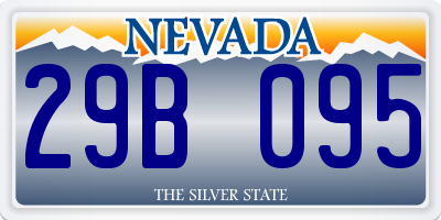 NV license plate 29B095