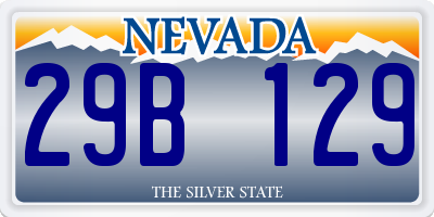 NV license plate 29B129