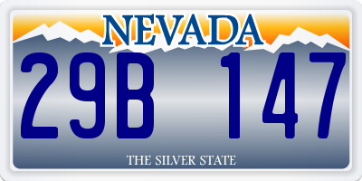 NV license plate 29B147