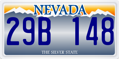 NV license plate 29B148