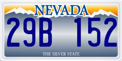 NV license plate 29B152