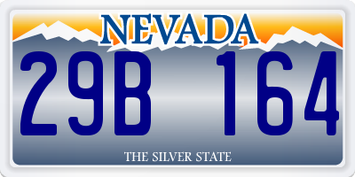 NV license plate 29B164