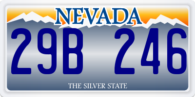 NV license plate 29B246