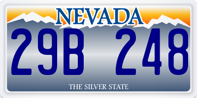 NV license plate 29B248