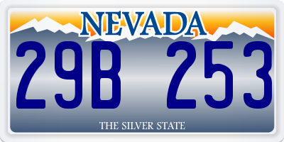 NV license plate 29B253