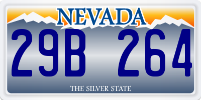 NV license plate 29B264