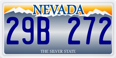 NV license plate 29B272