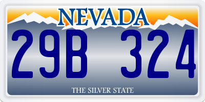 NV license plate 29B324