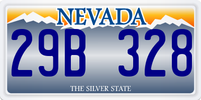 NV license plate 29B328