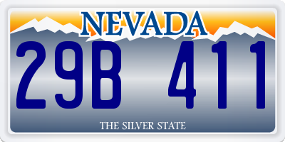 NV license plate 29B411