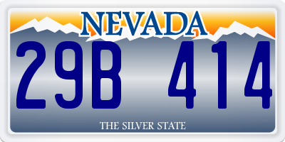 NV license plate 29B414