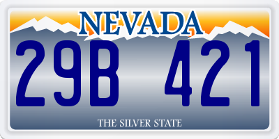 NV license plate 29B421