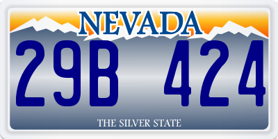 NV license plate 29B424