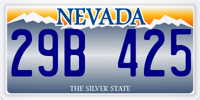 NV license plate 29B425