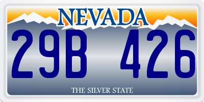 NV license plate 29B426