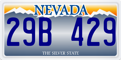 NV license plate 29B429