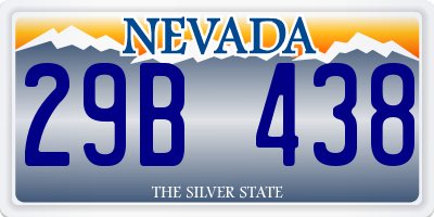 NV license plate 29B438